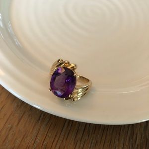 Amethyst 10k Gold Ring